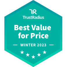 Trustradius Best Value for Price Winter 2023