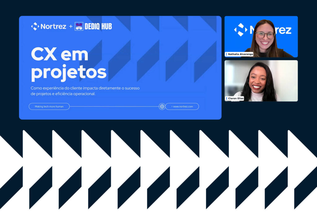 Imagem com apresentadoras do CX em projetos.